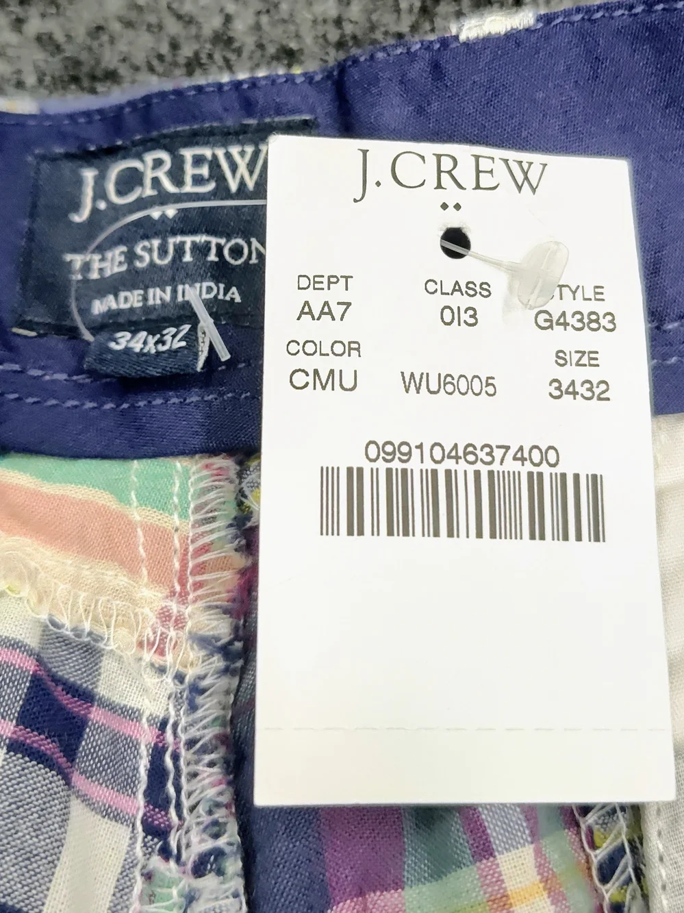 J.Crew Factory The Sutton Men's Patchwork Plaid Pants